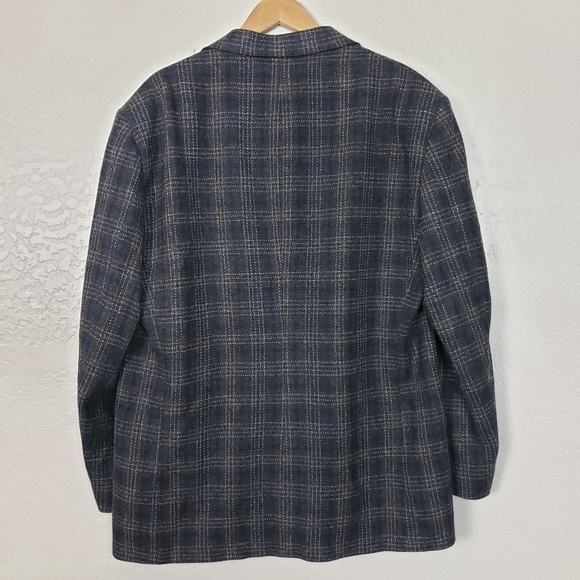 Eddie Bauer Wool Plaid Suit Jacket Size 46T - Picture 5 of 8